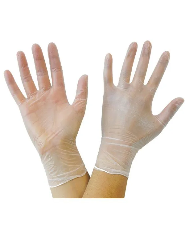 100/pcs Disposable Vinyl Gloves (Powder-Free)