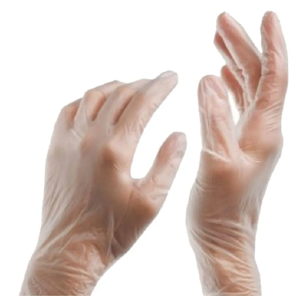 100/pcs Disposable Vinyl Gloves (Powder-Free)