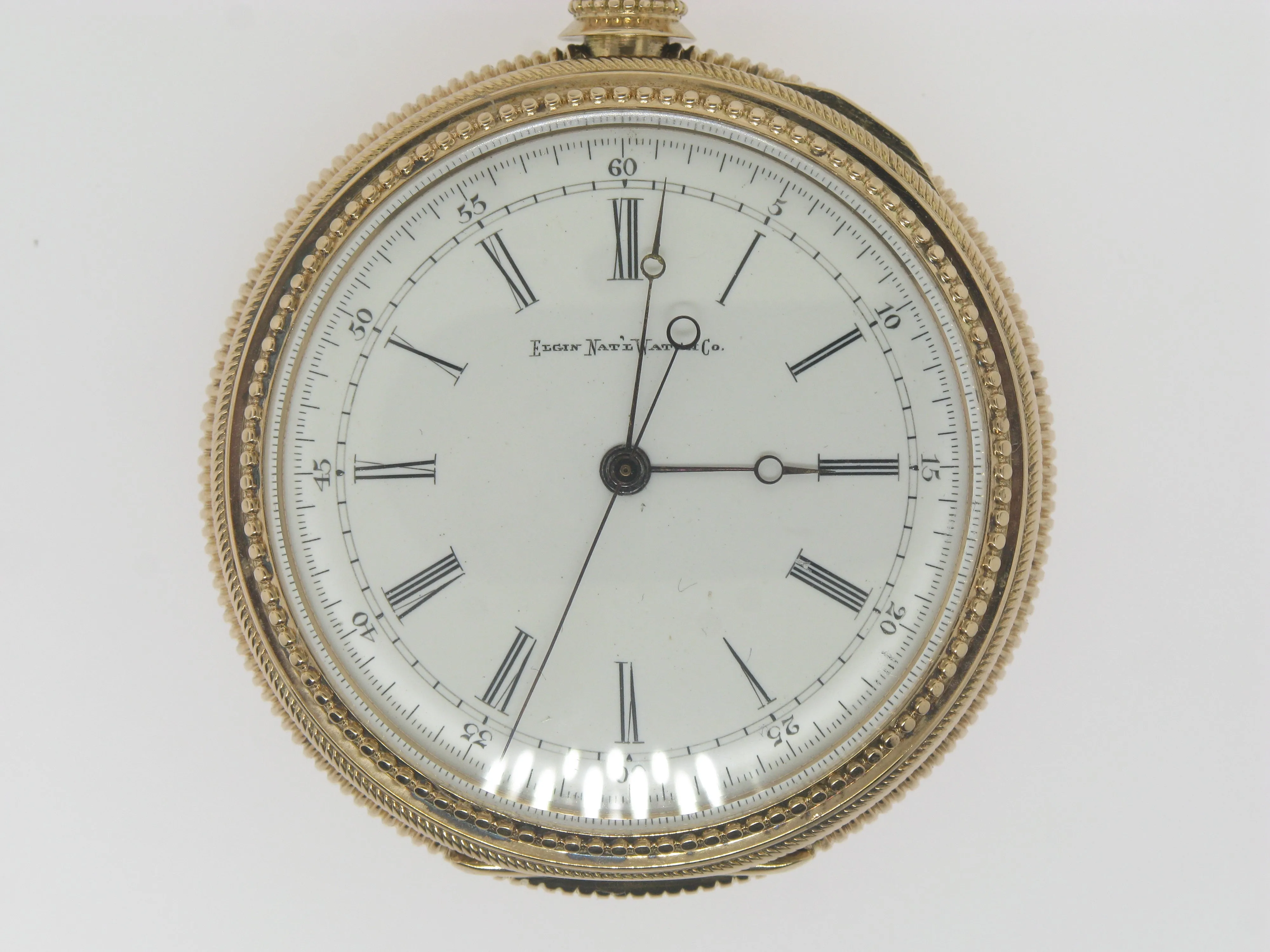 14K Yellow Gold Elgin Doctor's Pocket Watch Circa 1881 16 Size (Estate Jewelry)