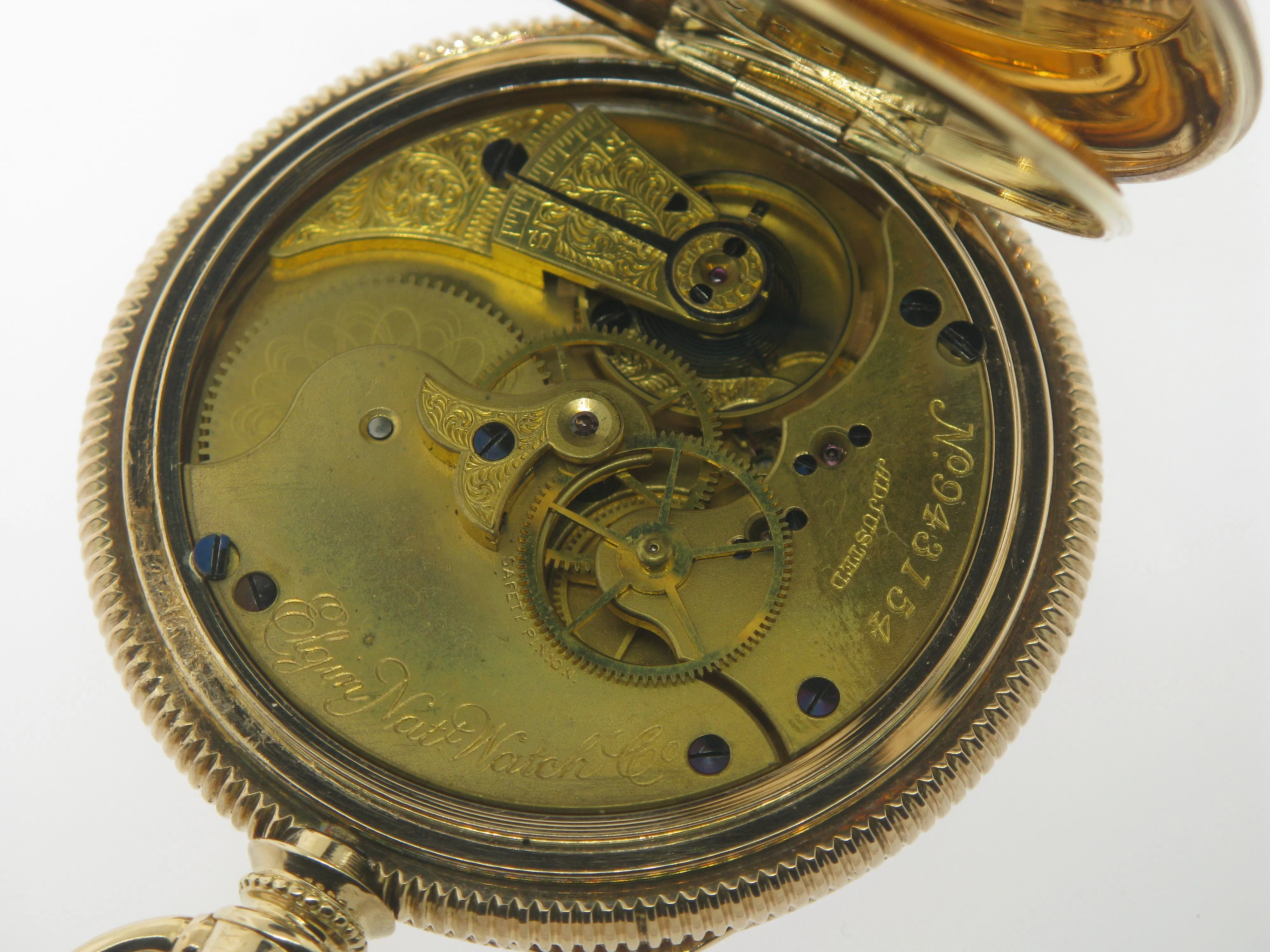 14K Yellow Gold Elgin Doctor's Pocket Watch Circa 1881 16 Size (Estate Jewelry)