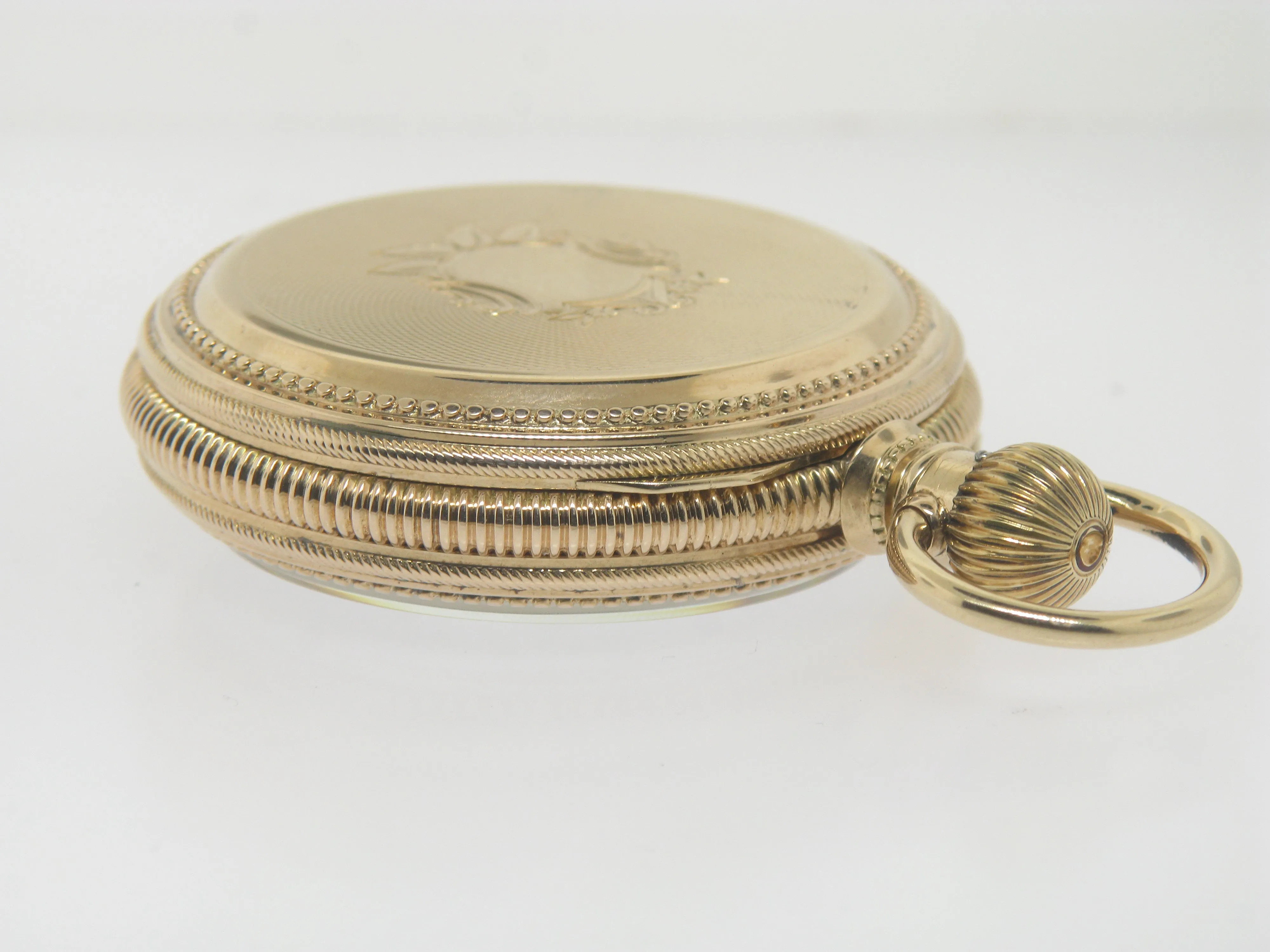 14K Yellow Gold Elgin Doctor's Pocket Watch Circa 1881 16 Size (Estate Jewelry)