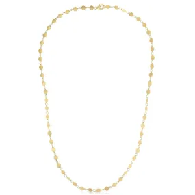 14k Yellow Gold Necklace with Polished Circles