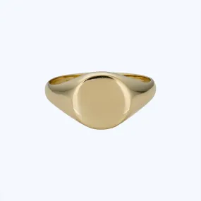 14K Yellow Gold Signet Ring