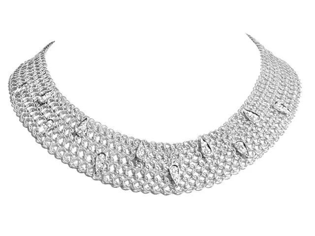 1.54ctw Round Diamond Choker Necklace