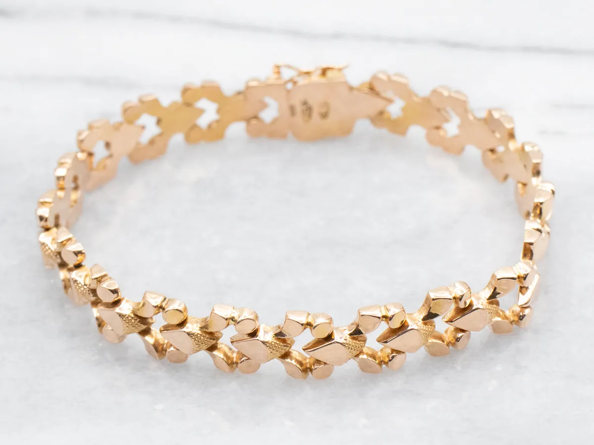 18-Karat Rose Gold Link Chain Bracelet