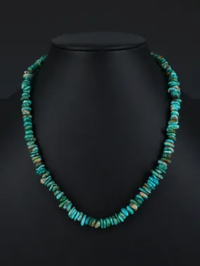 18" Single Strand Fox Turquoise Necklace