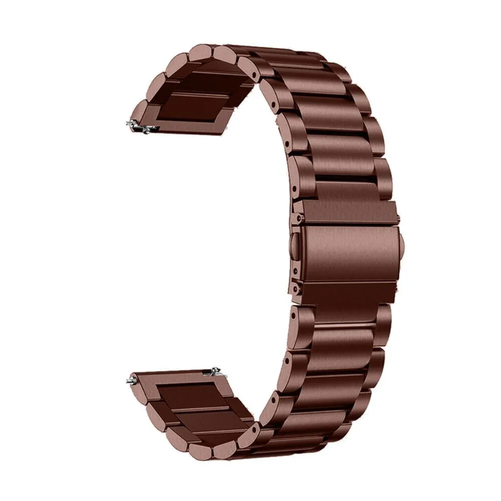 20mm triple bead stainless steel watch strap for Samsung Galaxy Watch - Bronze