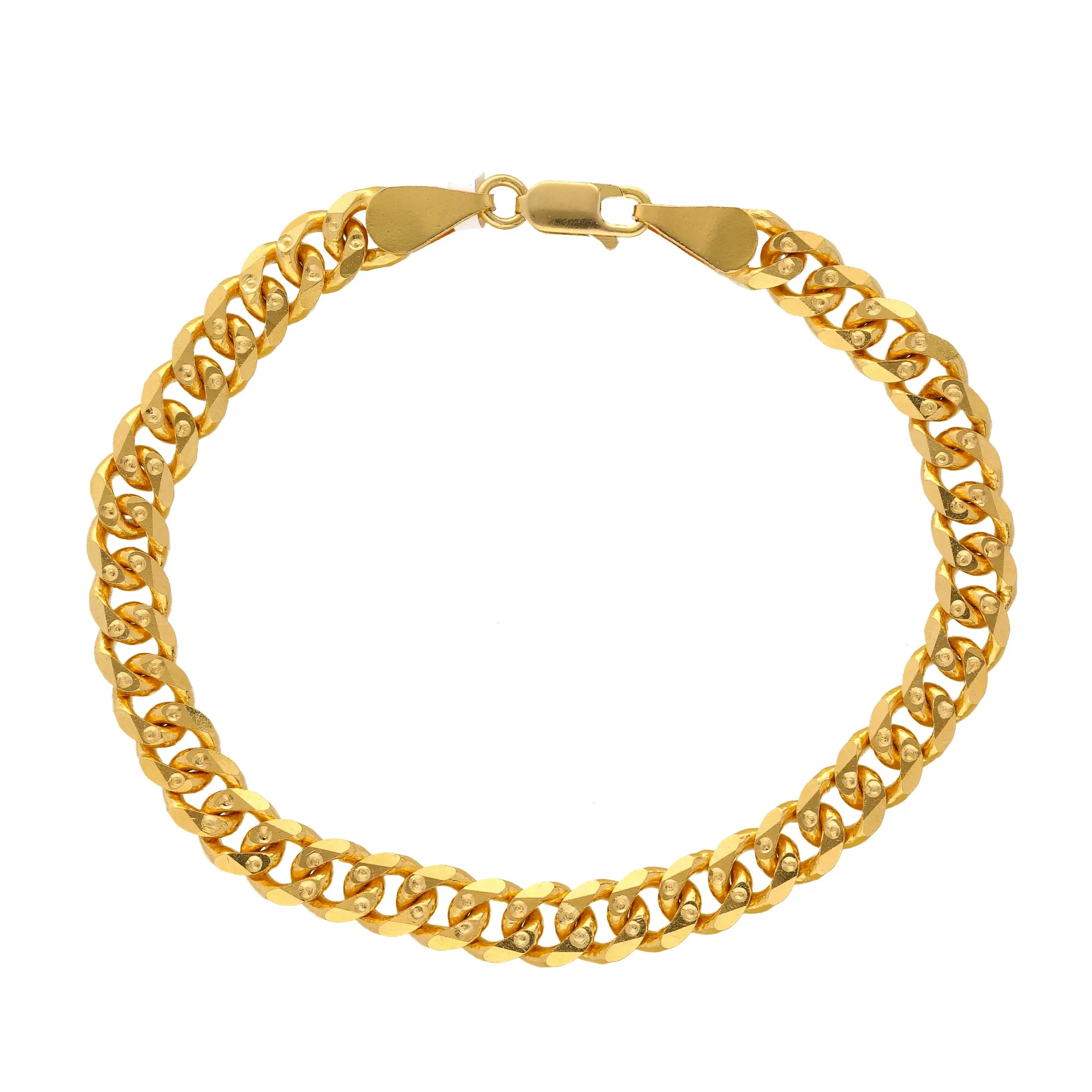 22K Yellow Gold Men's Chain Link Bracelet  (21.9 grams)