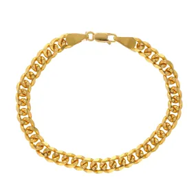 22K Yellow Gold Men's Chain Link Bracelet  (21.9 grams)