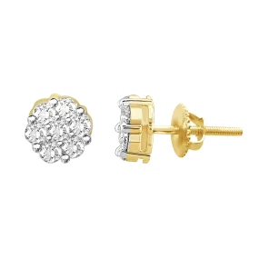 .33ctw Diamond Cluster Earrings