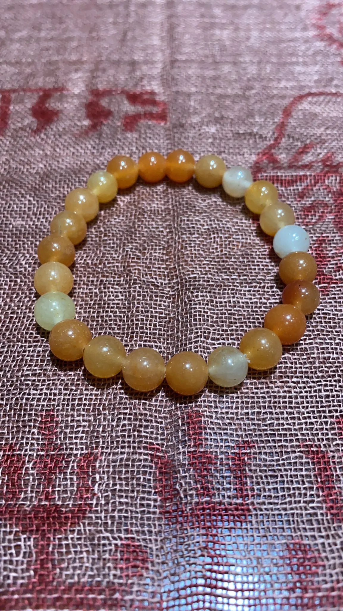 8MM Red Aventurine Bead Bracelet