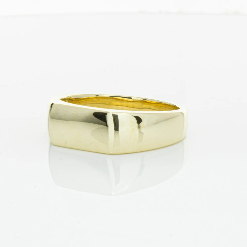 9ct Yellow Gold Rectangular Signet Ring