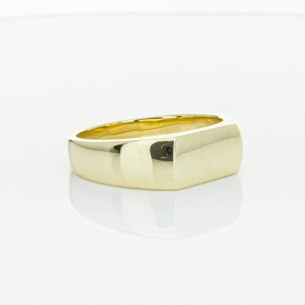 9ct Yellow Gold Rectangular Signet Ring