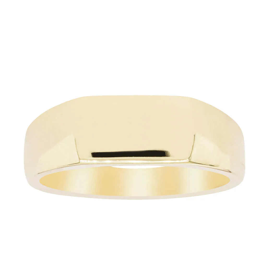 9ct Yellow Gold Rectangular Signet Ring