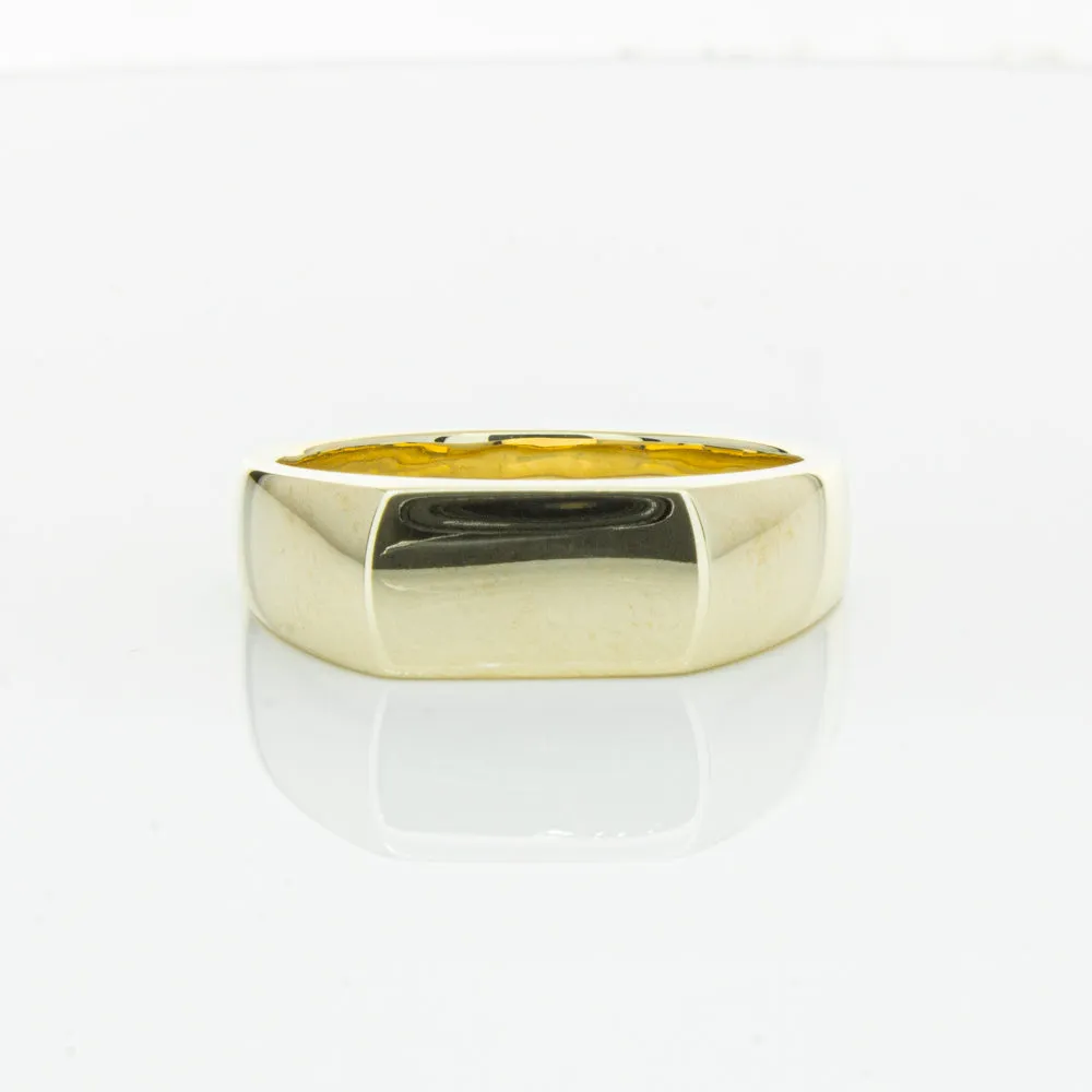 9ct Yellow Gold Rectangular Signet Ring