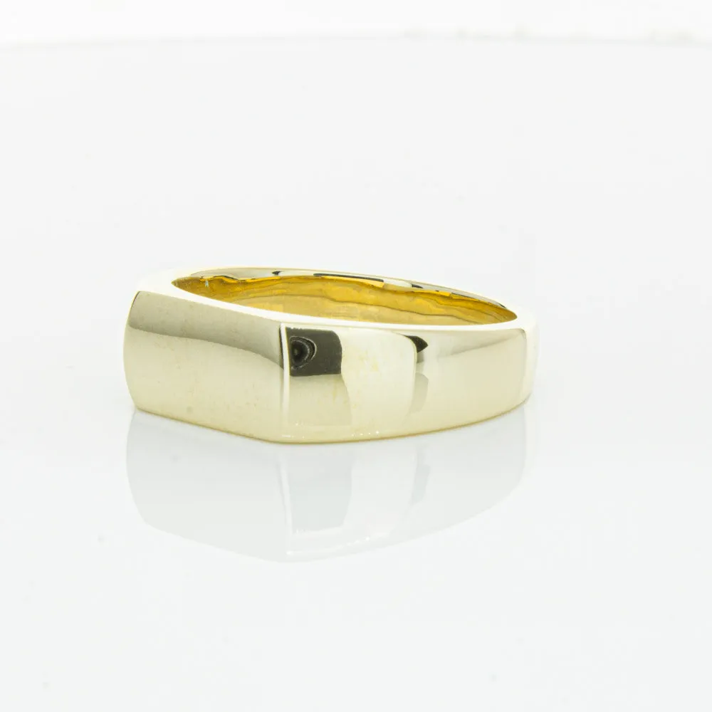 9ct Yellow Gold Rectangular Signet Ring