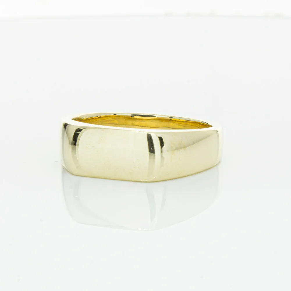 9ct Yellow Gold Rectangular Signet Ring