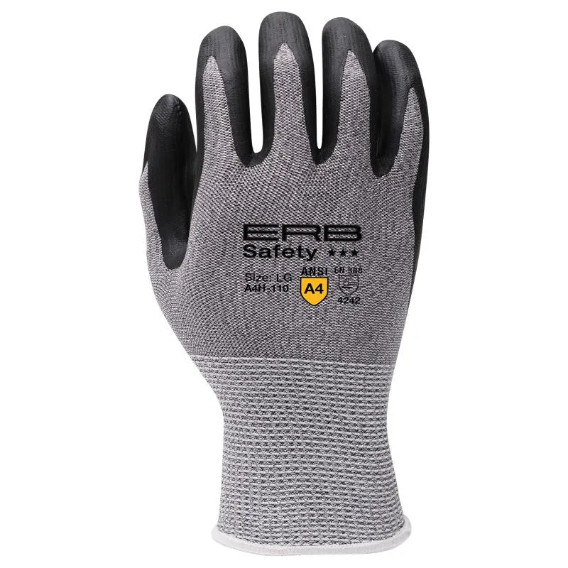 A4H-110 Cut Glove with Nitrile Micro-Foam Coating 12pairs