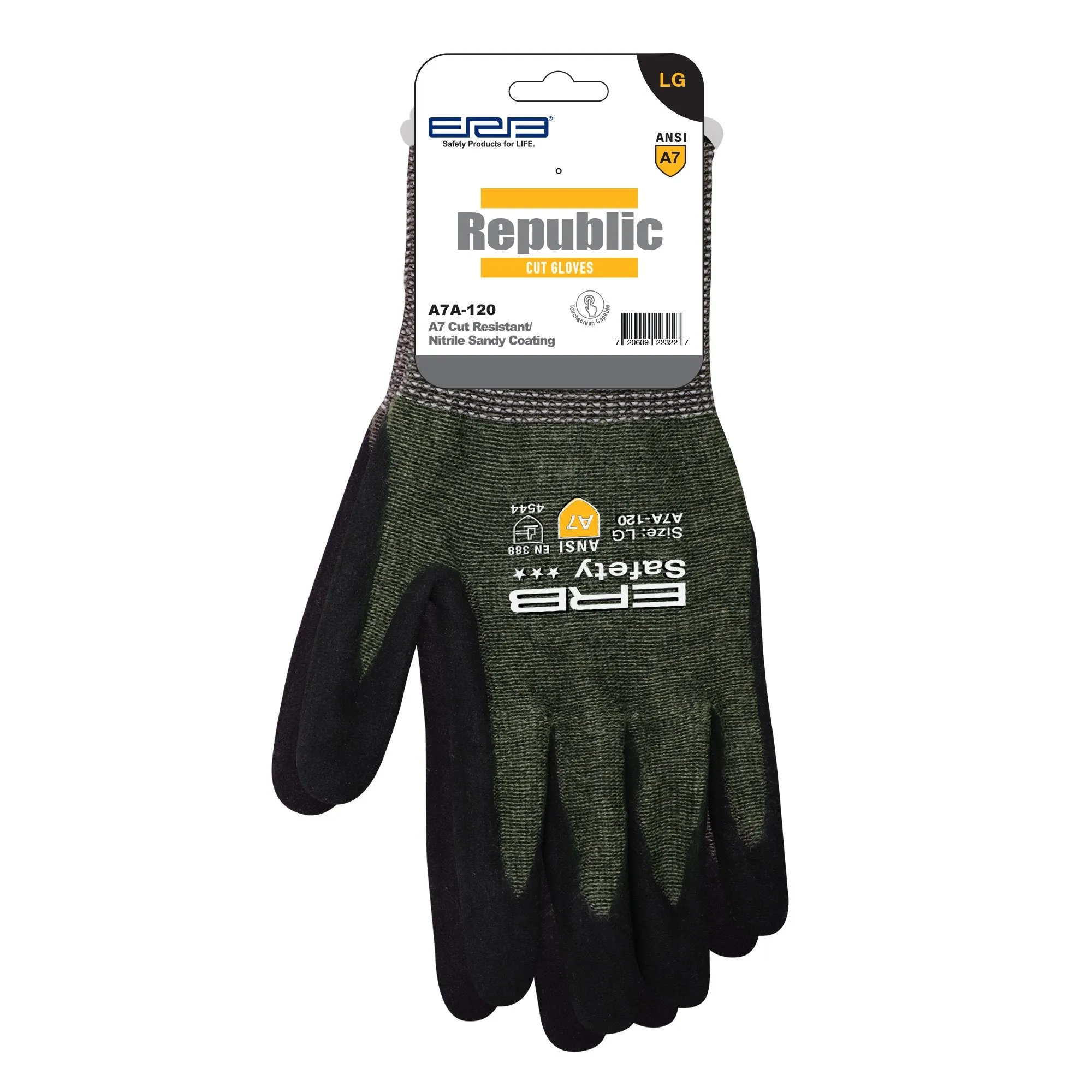 A7A-120 HPPE Cut Glove with Nitrile Sandy Coating 12 pair