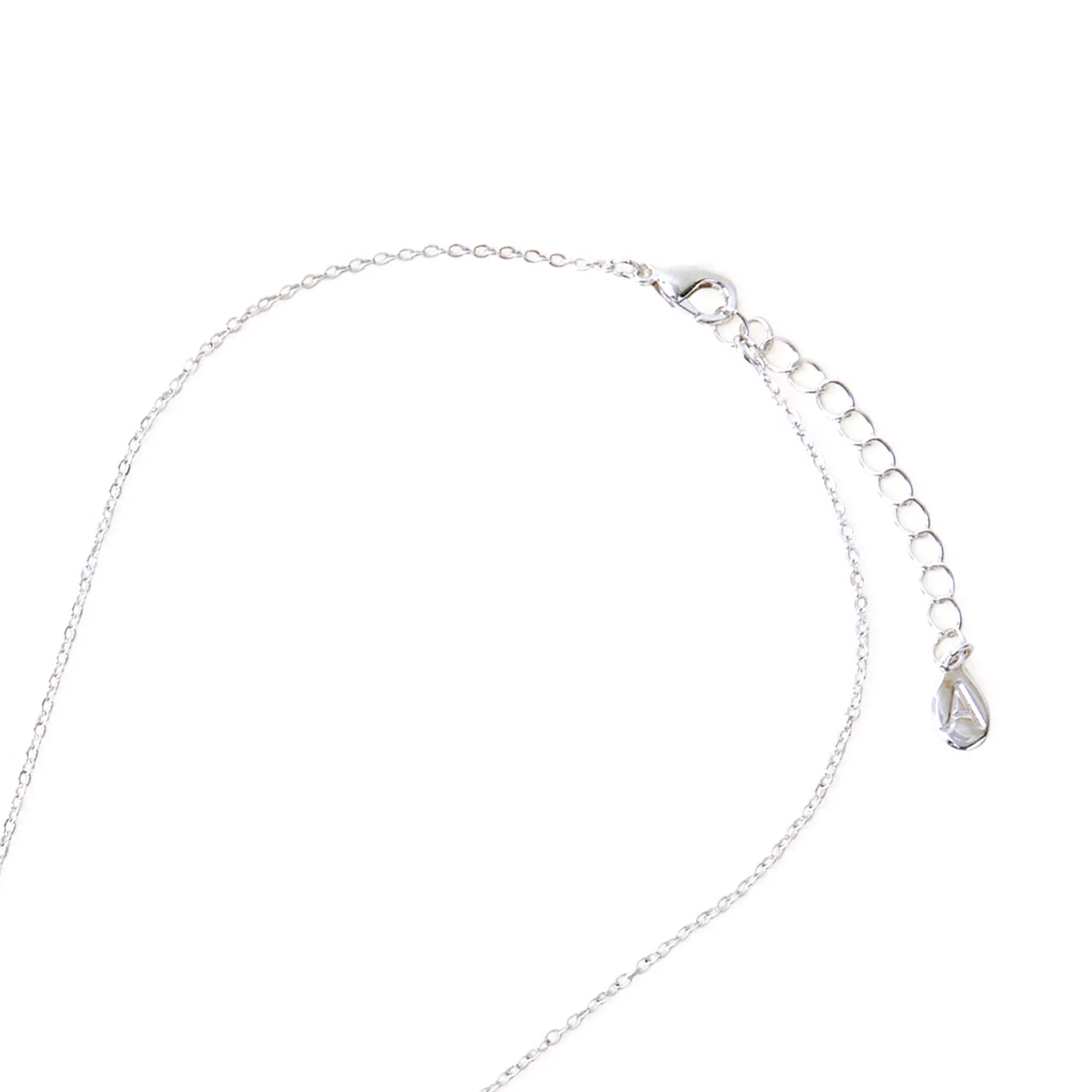 Accessorize London Women's Silver Heart Links Pendant Necklace