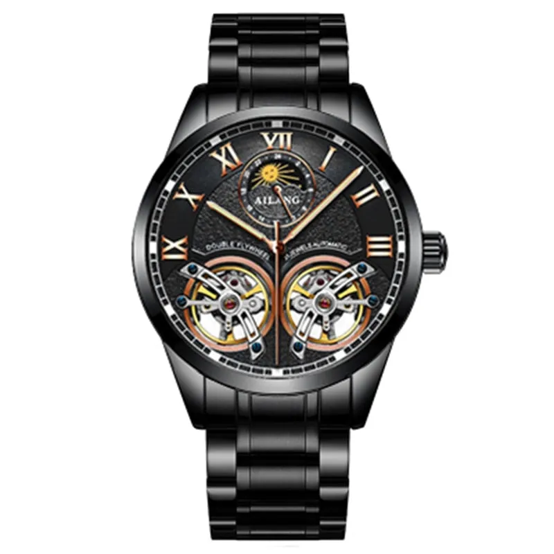 Ailang Original Design Double Flywheel Automatic Mechanical Watch