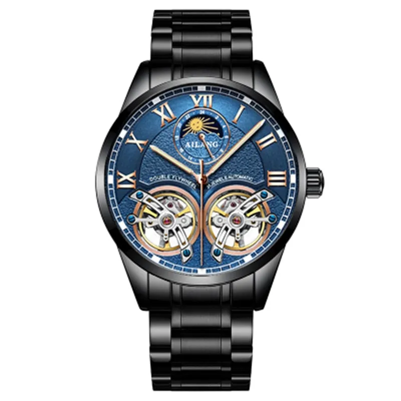 Ailang Original Design Double Flywheel Automatic Mechanical Watch