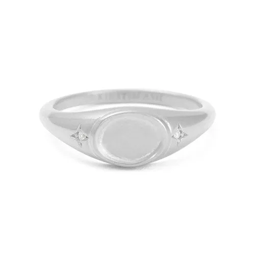 Align Signet Ring (Sterling Silver)