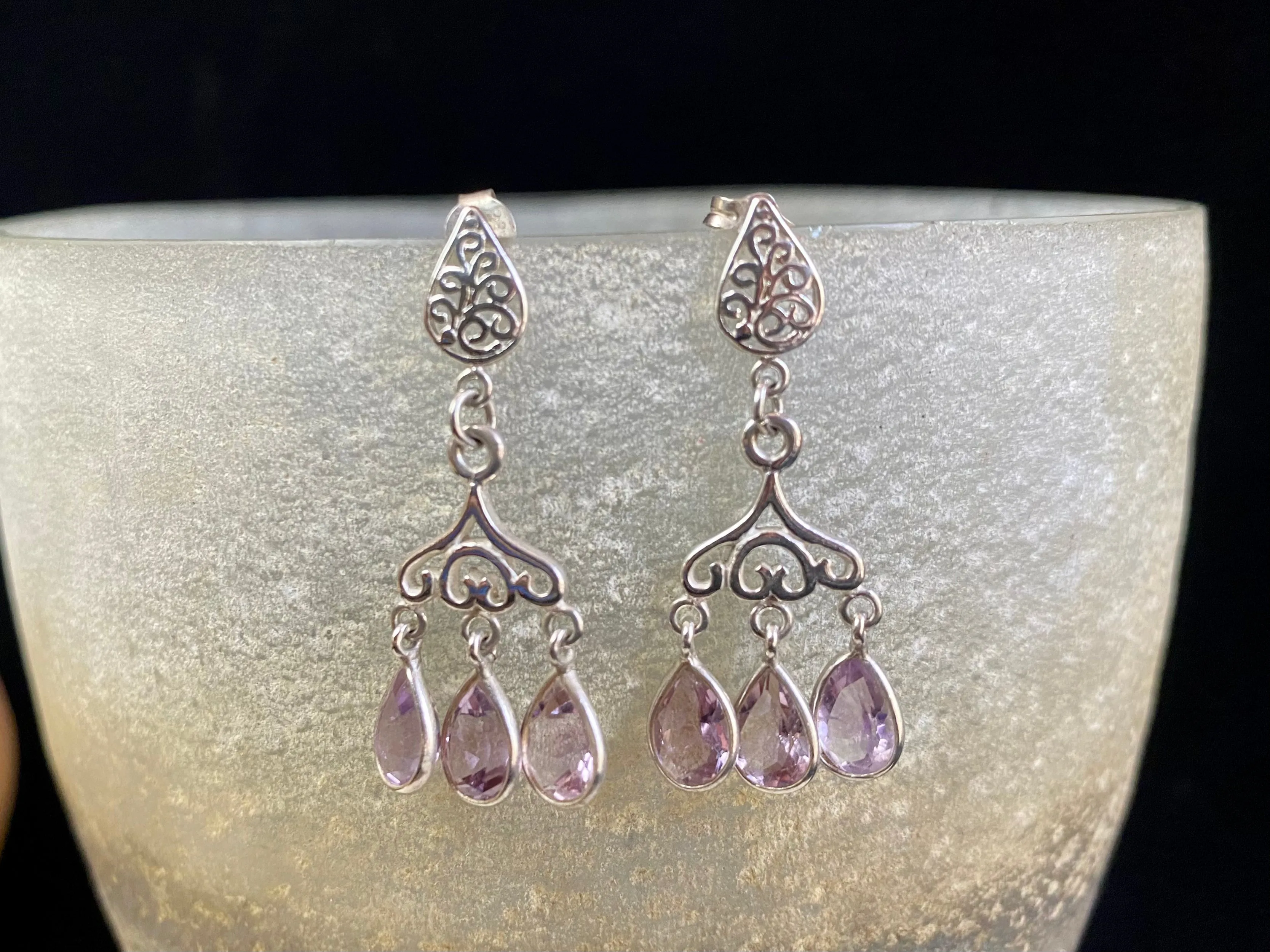 Amethyst Drop Earrings