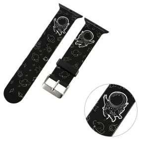 Apple Watch 40mm stylish pattern TPU watch strap - Astronaut