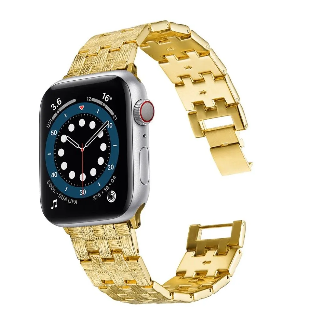 Apple Watch 42mm - 44mm textured aluminum alloy watch strap - Gold