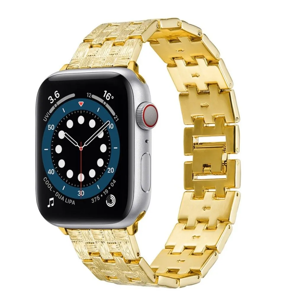 Apple Watch 42mm - 44mm textured aluminum alloy watch strap - Gold