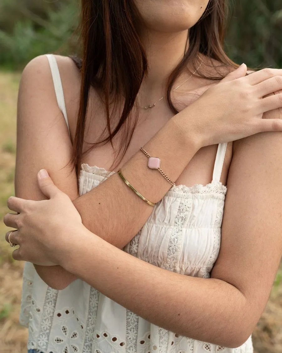 Armband - Pink Jasper - Rosegold - Für Sie