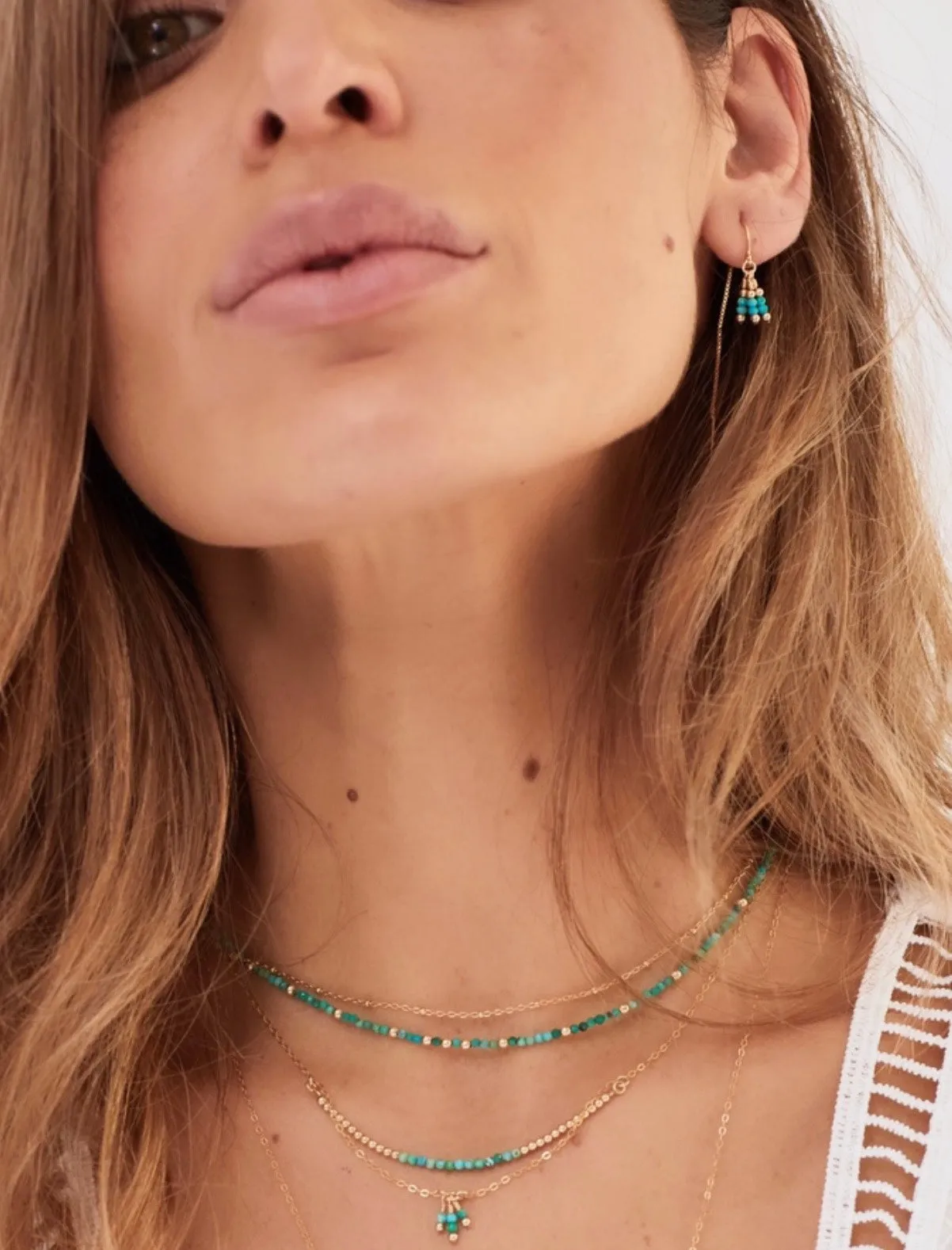 Aruba Choker Necklace ~ Turquoise