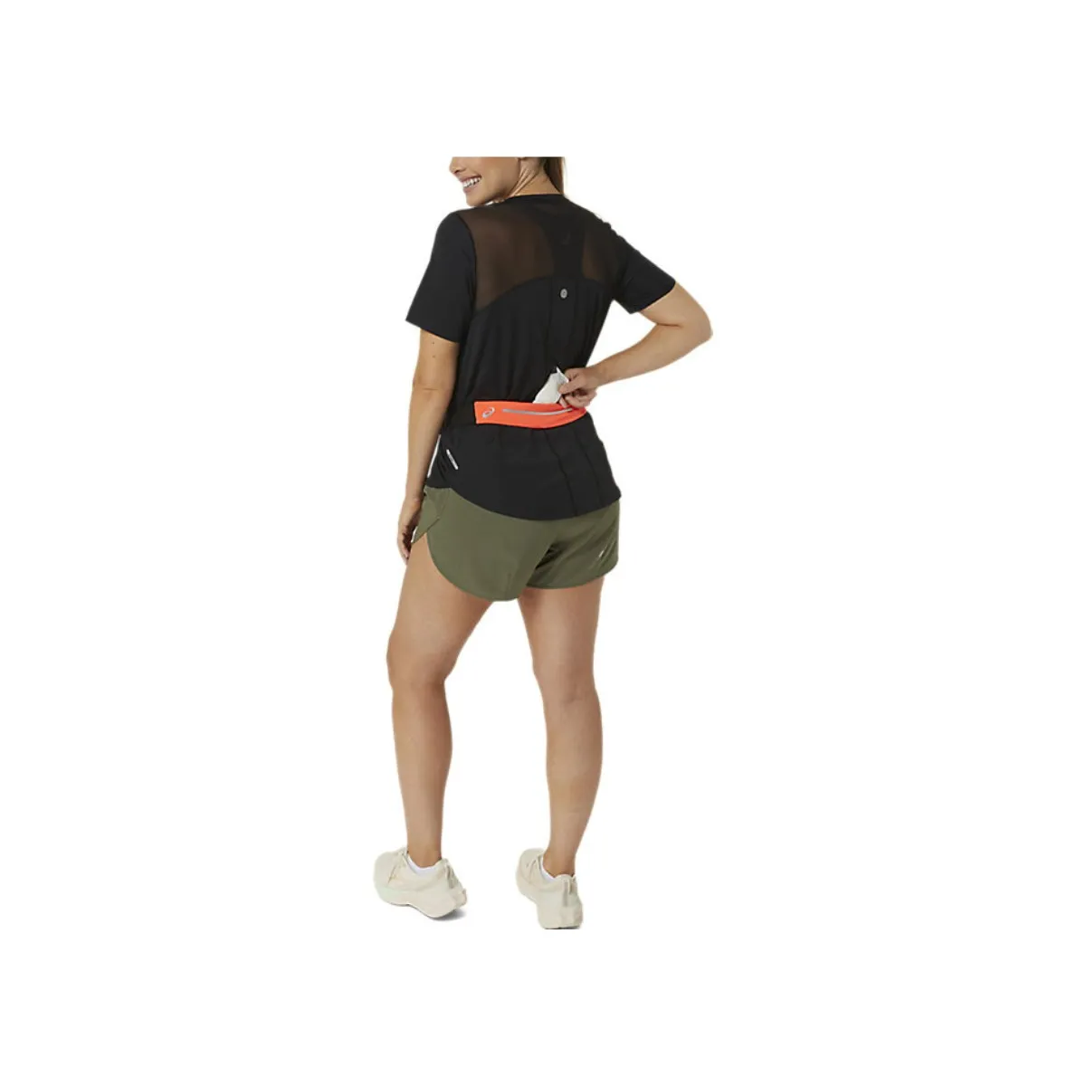 Asics Waistpack Orange Black Belt