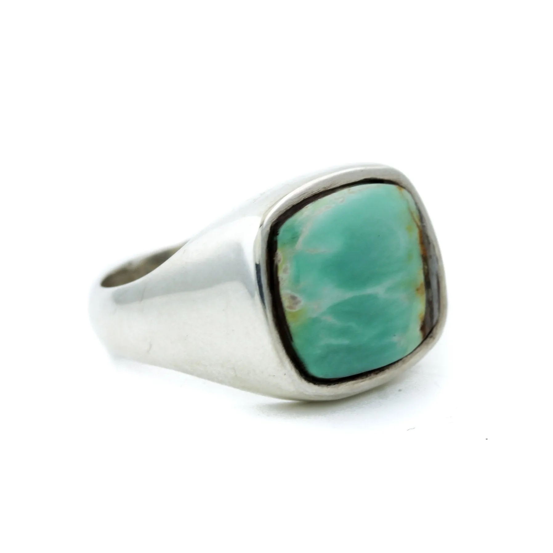 Australian Varascite Inlay Signet Ring