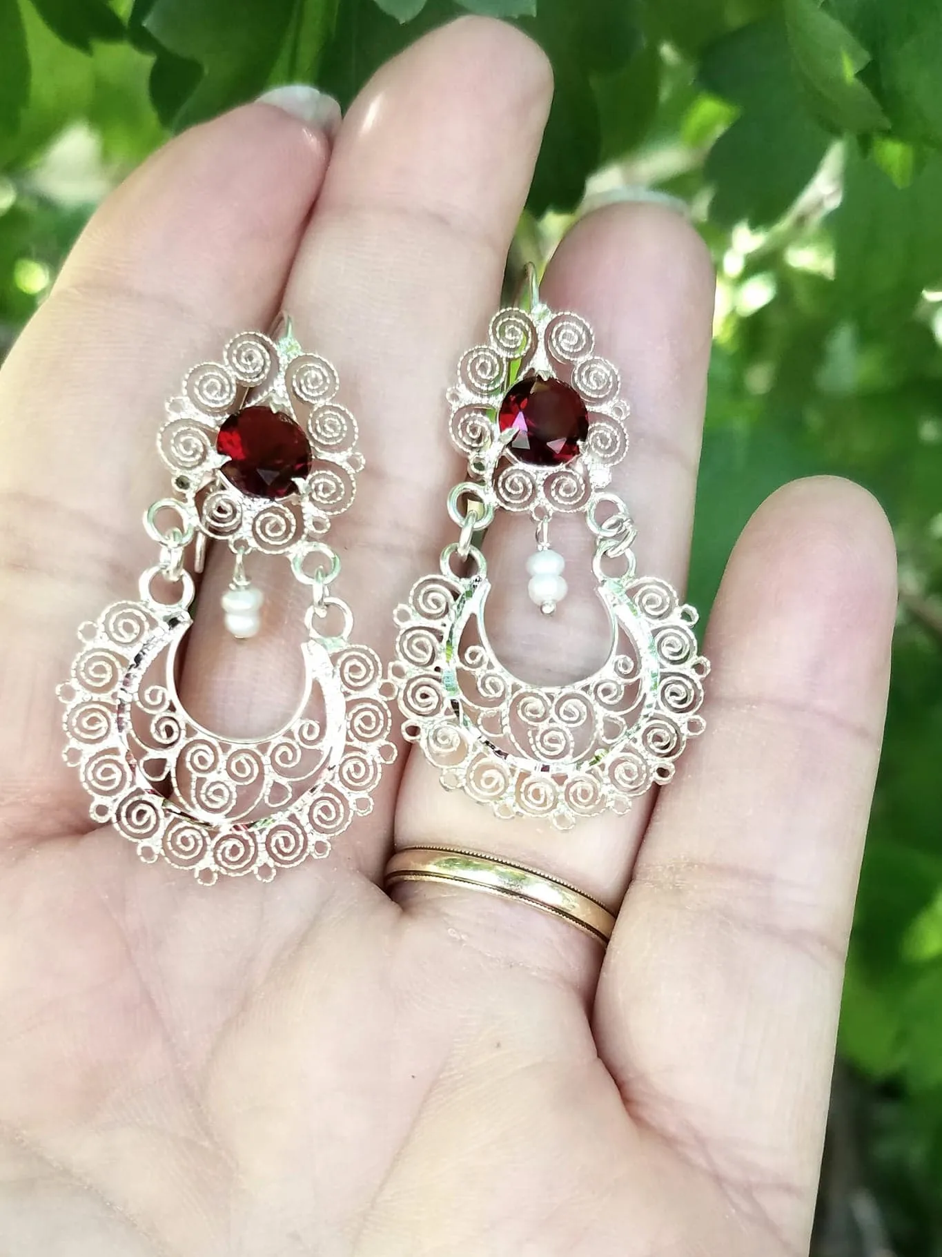 Beautiful Oaxaca's Sterling Silver Filigree Earrings-Handmade Item