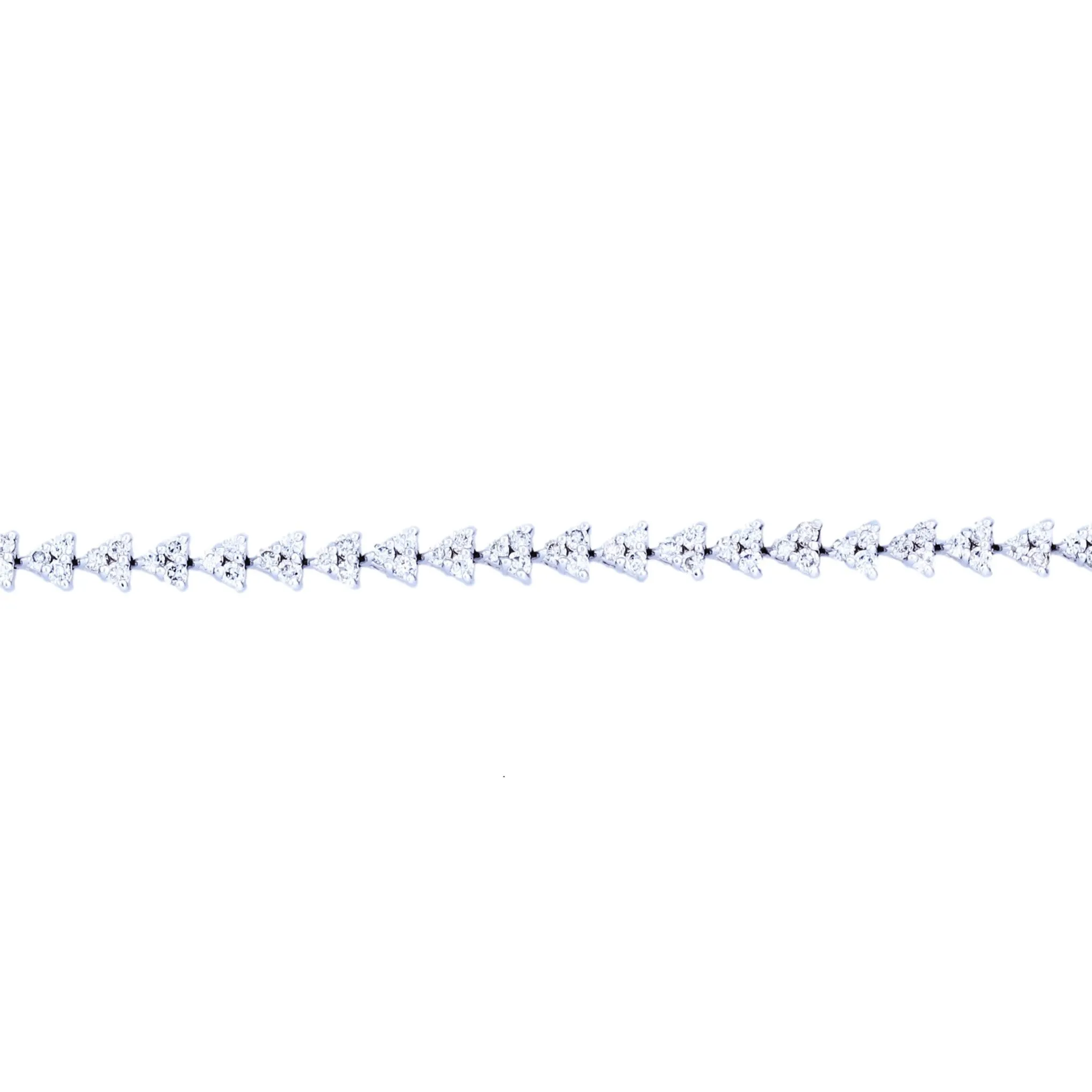 Beauvince Tian Diamond Tennis Bracelet (4.98 ct Diamonds) in White Gold