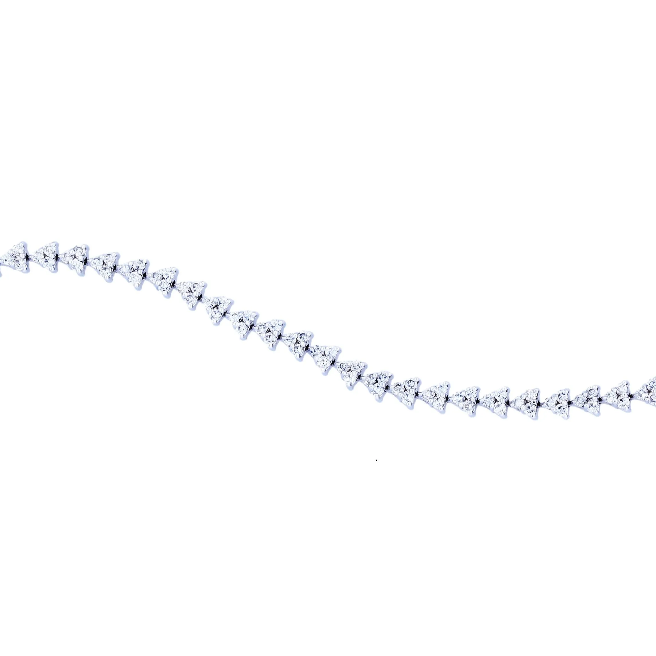 Beauvince Tian Diamond Tennis Bracelet (4.98 ct Diamonds) in White Gold