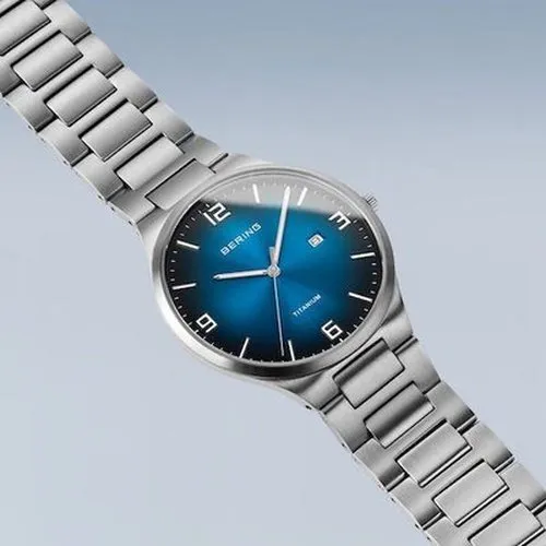 Bering Titanium brushed silver Gents Watch