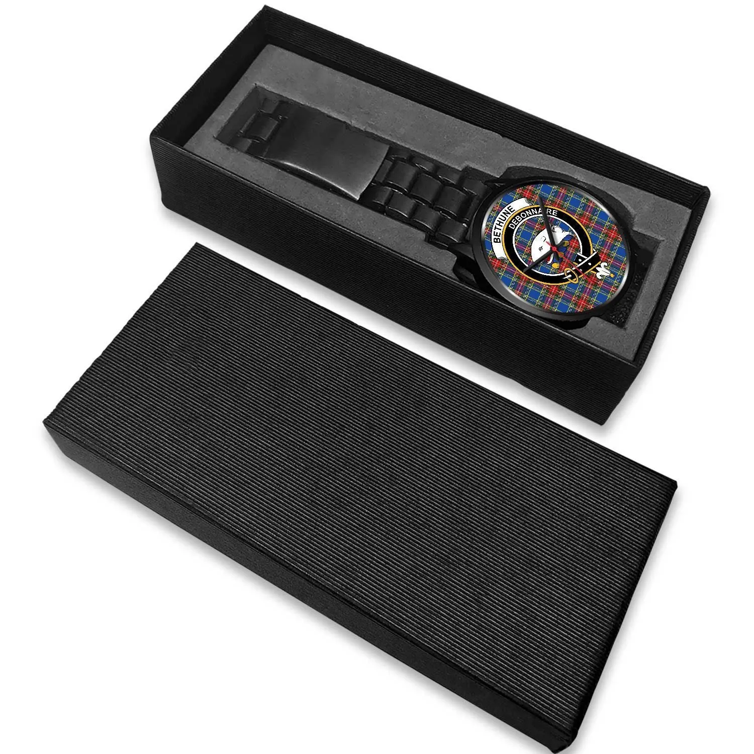 Bethune Clan Badge Tartan Black Watch