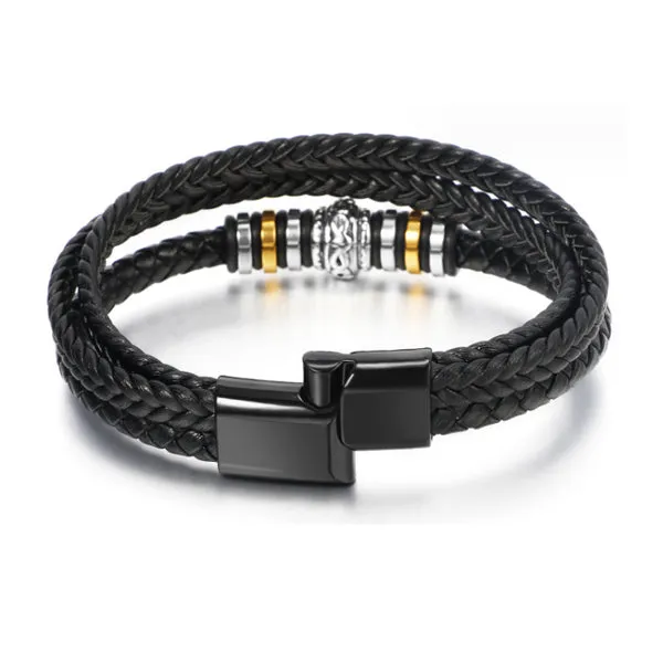 Black Ethnic Woven Bracelet (Circumference 21cm) 黑色民族風編織手鍊 (鍊長 21cm) KJBR16264