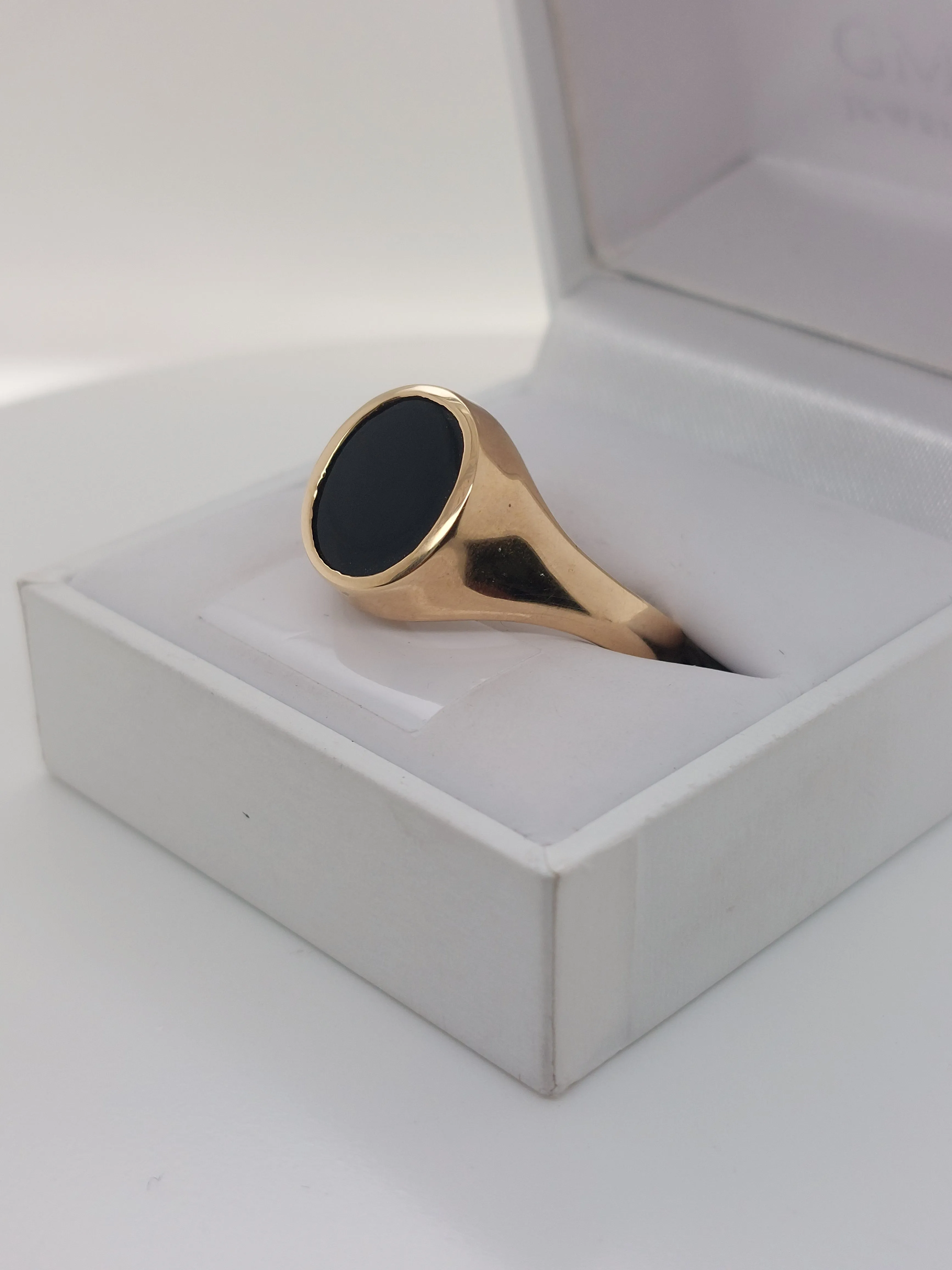 Black Onyx Signet Ring