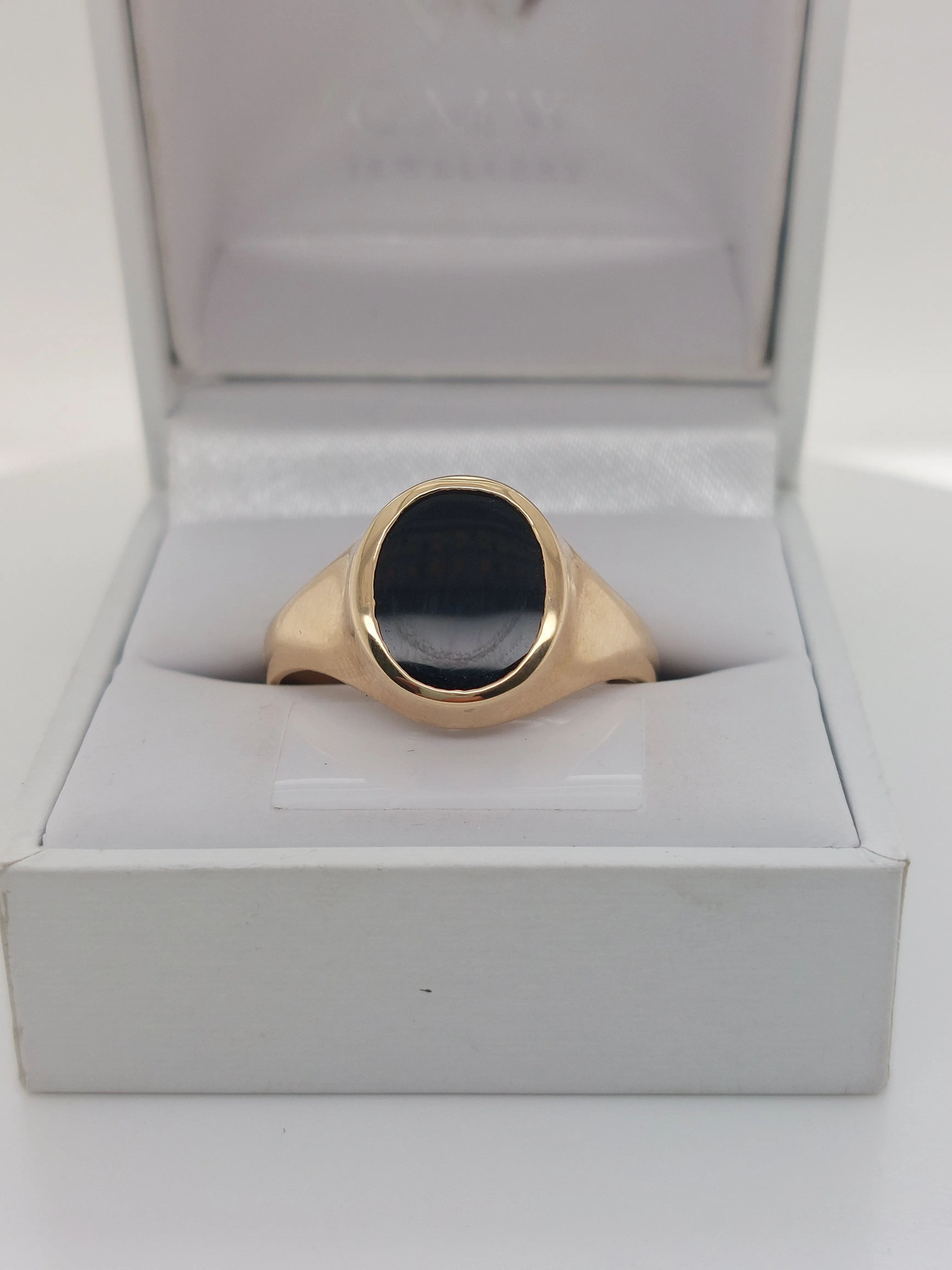 Black Onyx Signet Ring