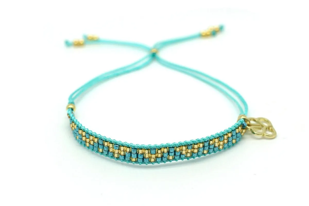 Boho Betty Freedom Turquoise Beaded Friendship Bracelet