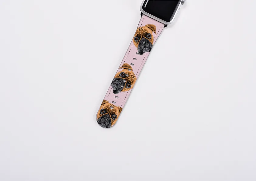 Boxer New Pink Apple Watch Strap