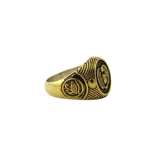 Brass Scarab Ring