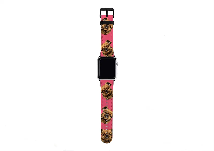 Brussels Griffon Soho Pink Apple Watch Strap