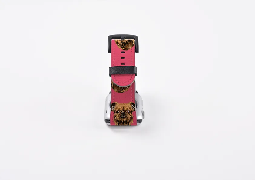 Brussels Griffon Soho Pink Apple Watch Strap