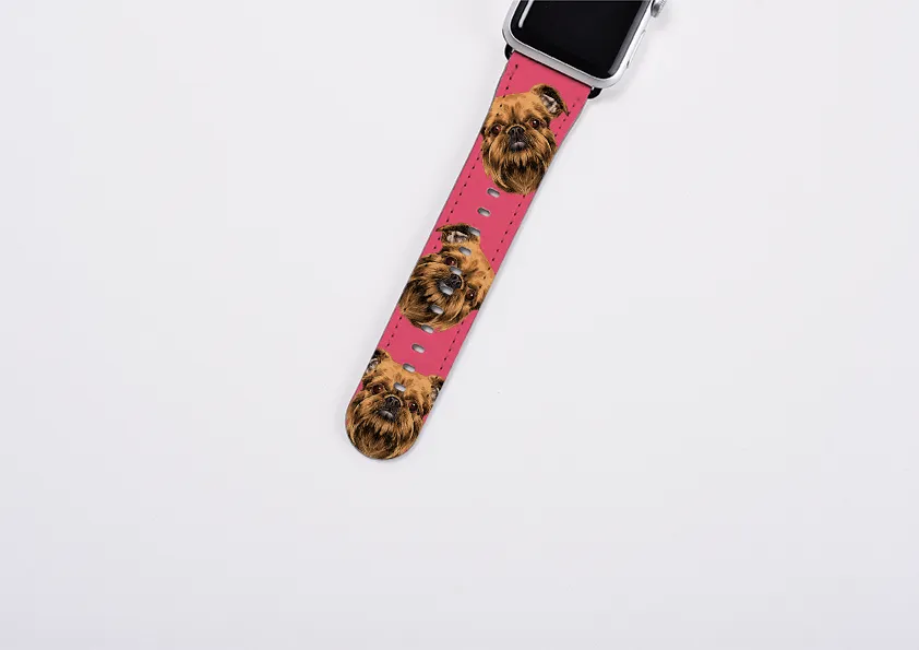 Brussels Griffon Soho Pink Apple Watch Strap