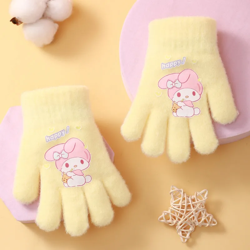 Cartoon Knitted Gloves KI314